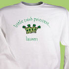 Little Irish Princess Personalized Youth Sweatshirt